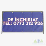 🔵 Banner cu Mesaj de Închiriat 200/100 - Albastru pe Alb ⚪