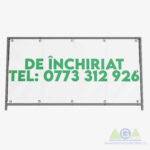 🌟 Banner "De Închiriat" 200x100 cm - Verde pe Alb 🌟